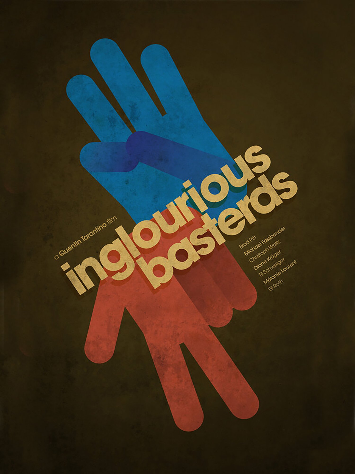 Fan made movie poster for Inglourious Basterds by Ibraheem Youssef.