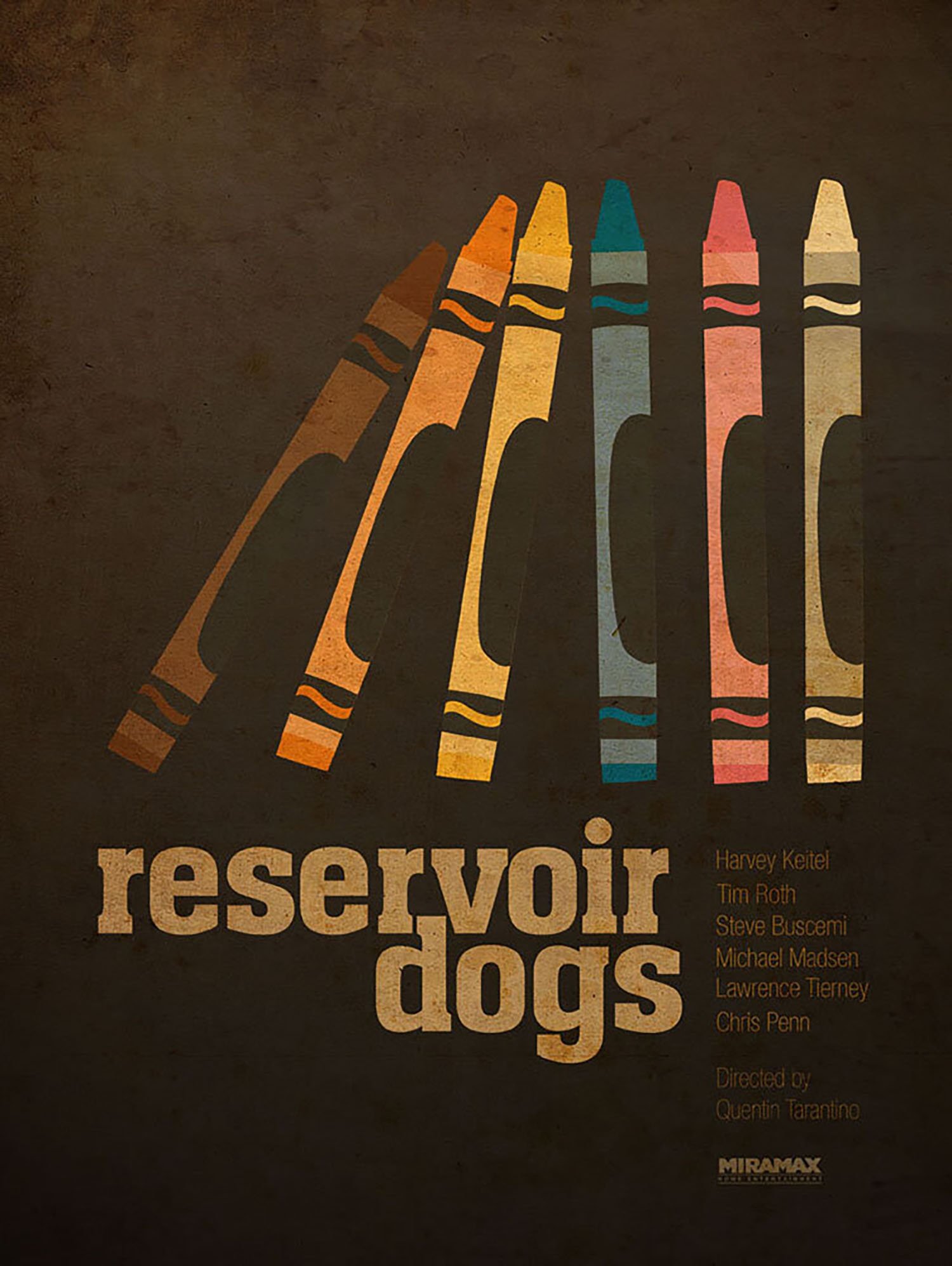 Fan made movie poster for Reservoir Dogs by Ibraheem Youssef.