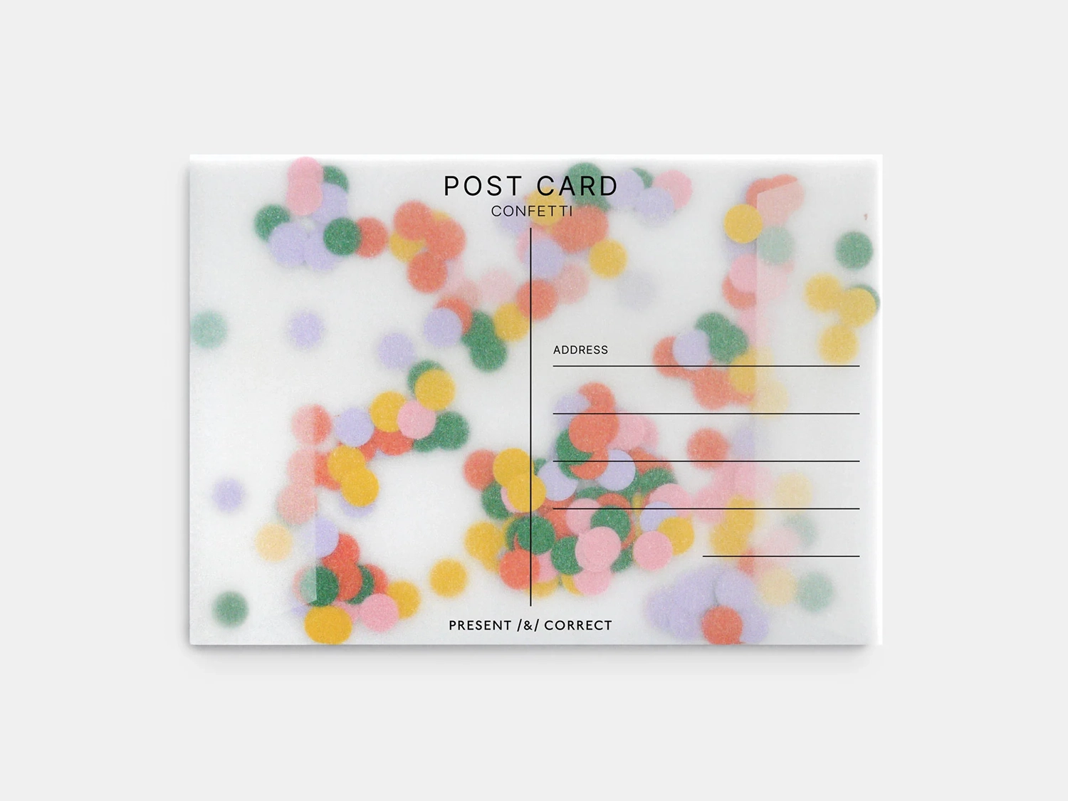 Confetti Postcard